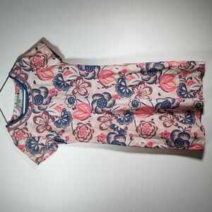 Boden retro floral pin corduroy shift dress 6